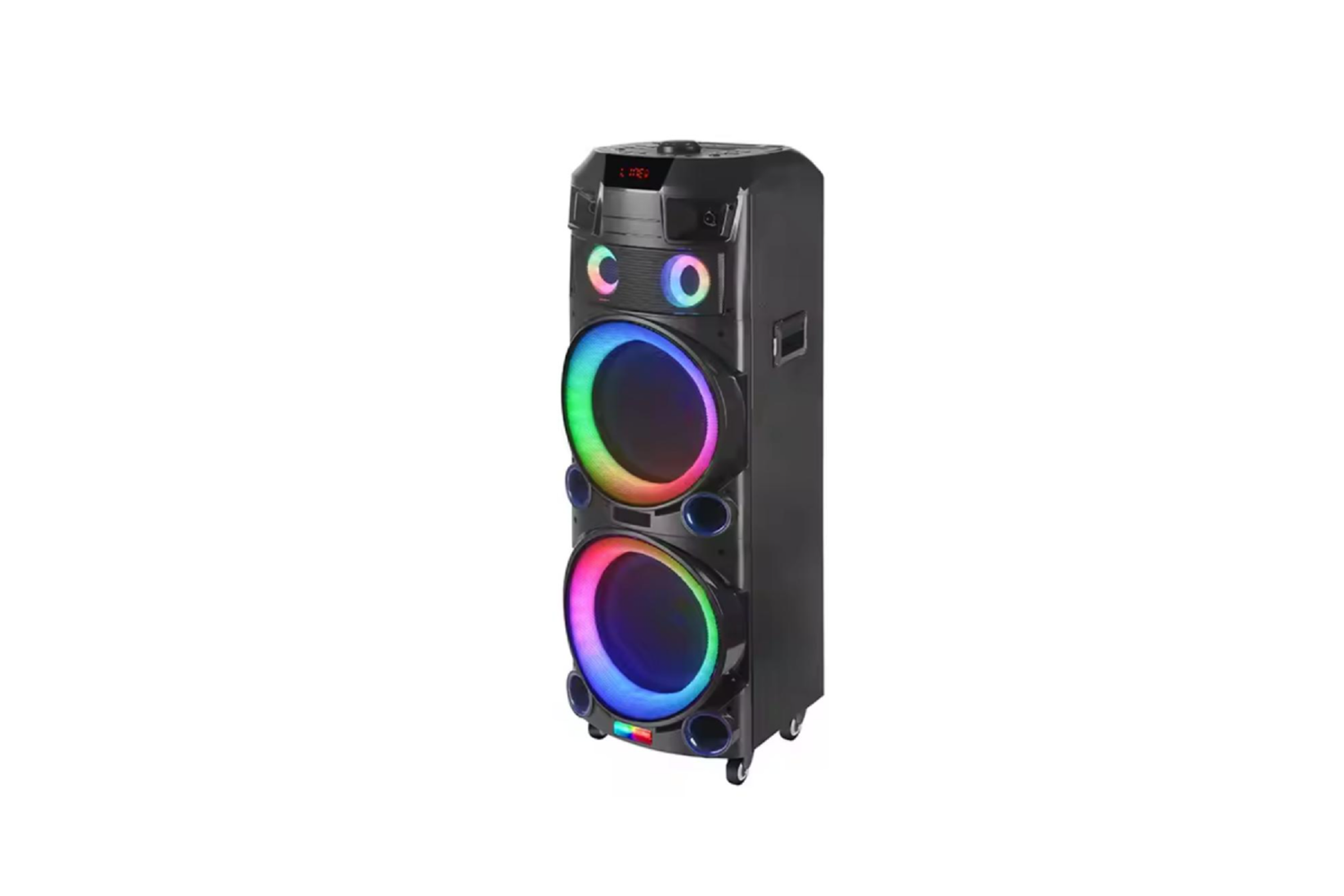 HEPU HP 910 Taşınabilir Şarjlı Bluetooth Hoparlör 80 Rms 2*10 İnc Woofer Karaoke Mikrafon
