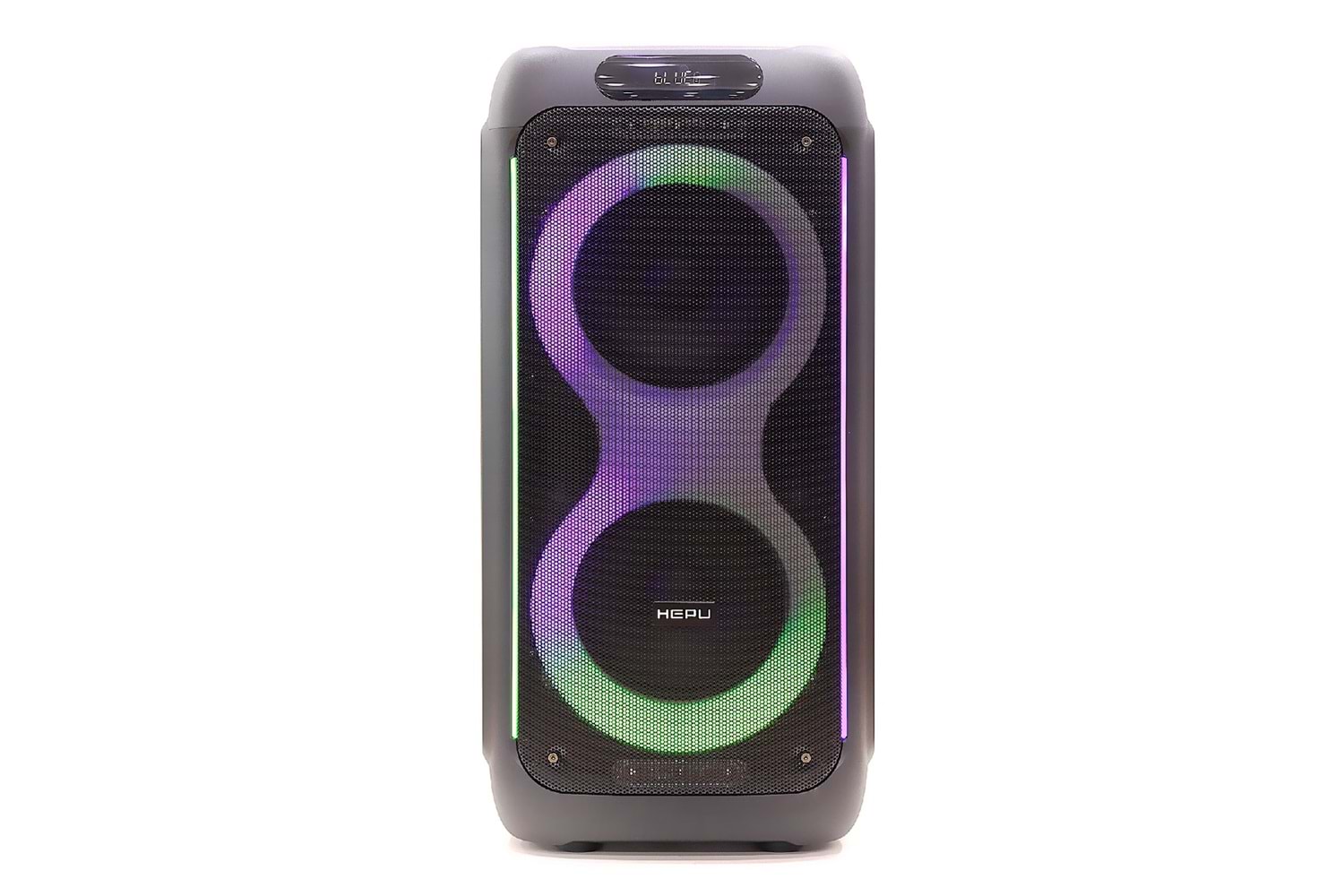 HEPU HP 939 Taşınabilir Şarjlı Bluetooth Hoparlör 80 w Rms 2*8 inc Woofer Extra Bass Karaoke Mikrafon