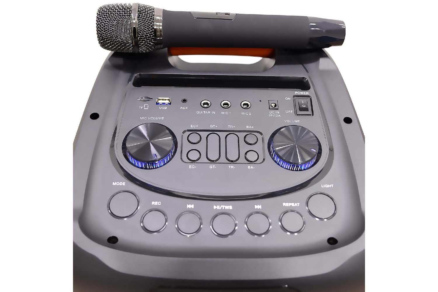 HEPU HP 939 Taşınabilir Şarjlı Bluetooth Hoparlör 80 w Rms 2*8 inc Woofer Extra Bass Karaoke Mikrafon