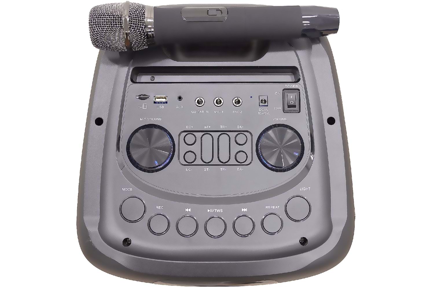 HEPU HP 939 Taşınabilir Şarjlı Bluetooth Hoparlör 80 w Rms 2*8 inc Woofer Extra Bass Karaoke Mikrafon