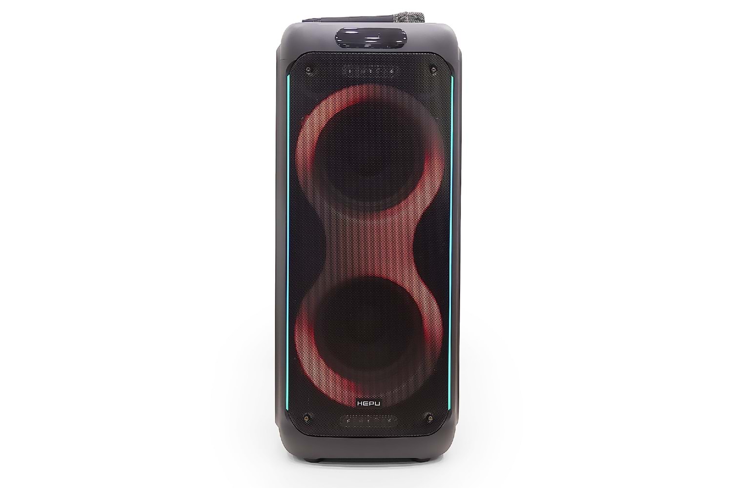 HEPU HP 940 Taşınabilir Şarjlı Bluetooth Hoparlör 80 w Rms 2*10 İnc Woofer Extra Bass Karaoke Mikrafon