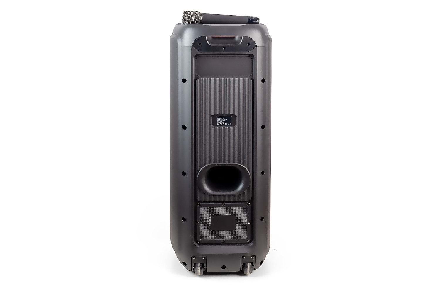 HEPU HP 940 Taşınabilir Şarjlı Bluetooth Hoparlör 80 w Rms 2*10 İnc Woofer Extra Bass Karaoke Mikrafon