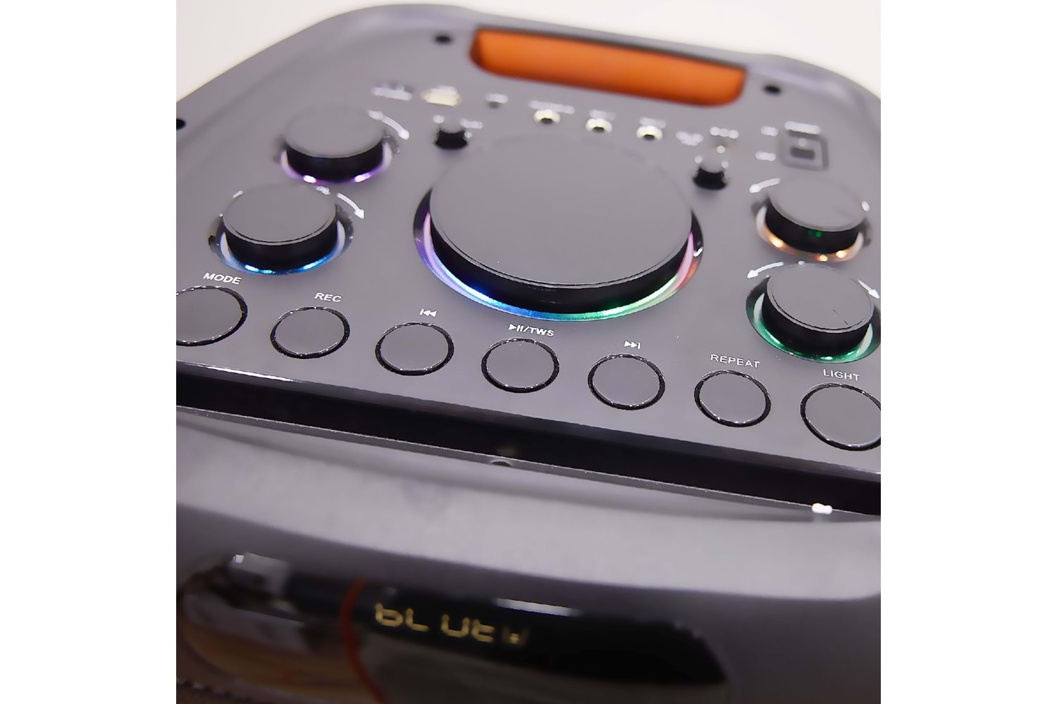 HEPU HP 940 Taşınabilir Şarjlı Bluetooth Hoparlör 80 w Rms 2*10 İnc Woofer Extra Bass Karaoke Mikrafon