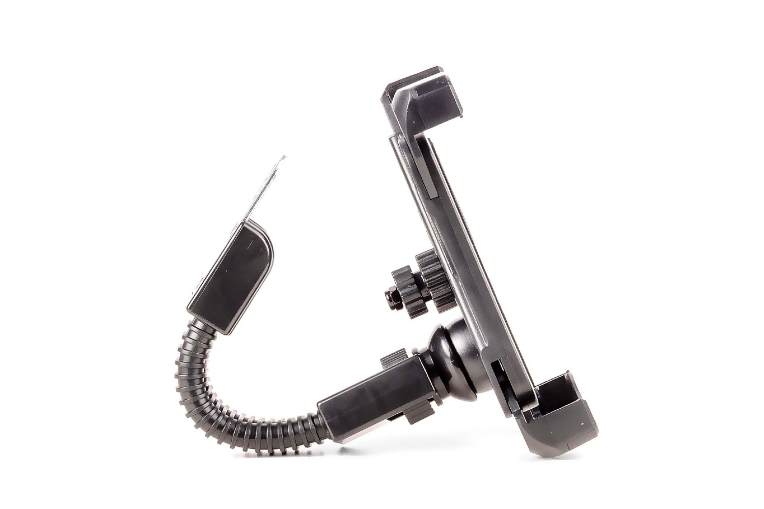 HEPU HP-A18 Motosiklet Dikiz Aynası Telefon Tutucu – Yaylı Kavrama + Esnek Boyun + 360° Dönebilir Başlık