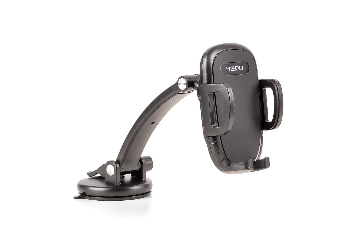 HEPU HP-A26 Uzun Kollu Araç İçi Telefon Tutucu – Vantuz Tabanlı + Torpido ve Cam Uyumlu