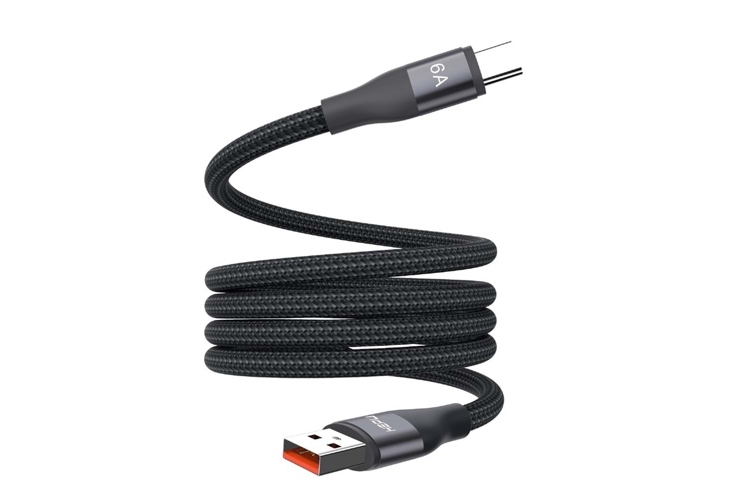 HEPU HP-503 Type-C to Type-C Kablo – 6A Hızlı Şarj, Örgülü Dayanıklı Tasarım (1 Metre)