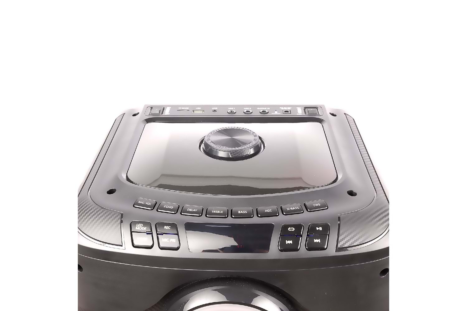 HEPU HP-922 RGB Işıklı Tekerlekli Partybox Hoparlör – 80W Güç + 2 Kablosuz Mikrofon + Kumandalı