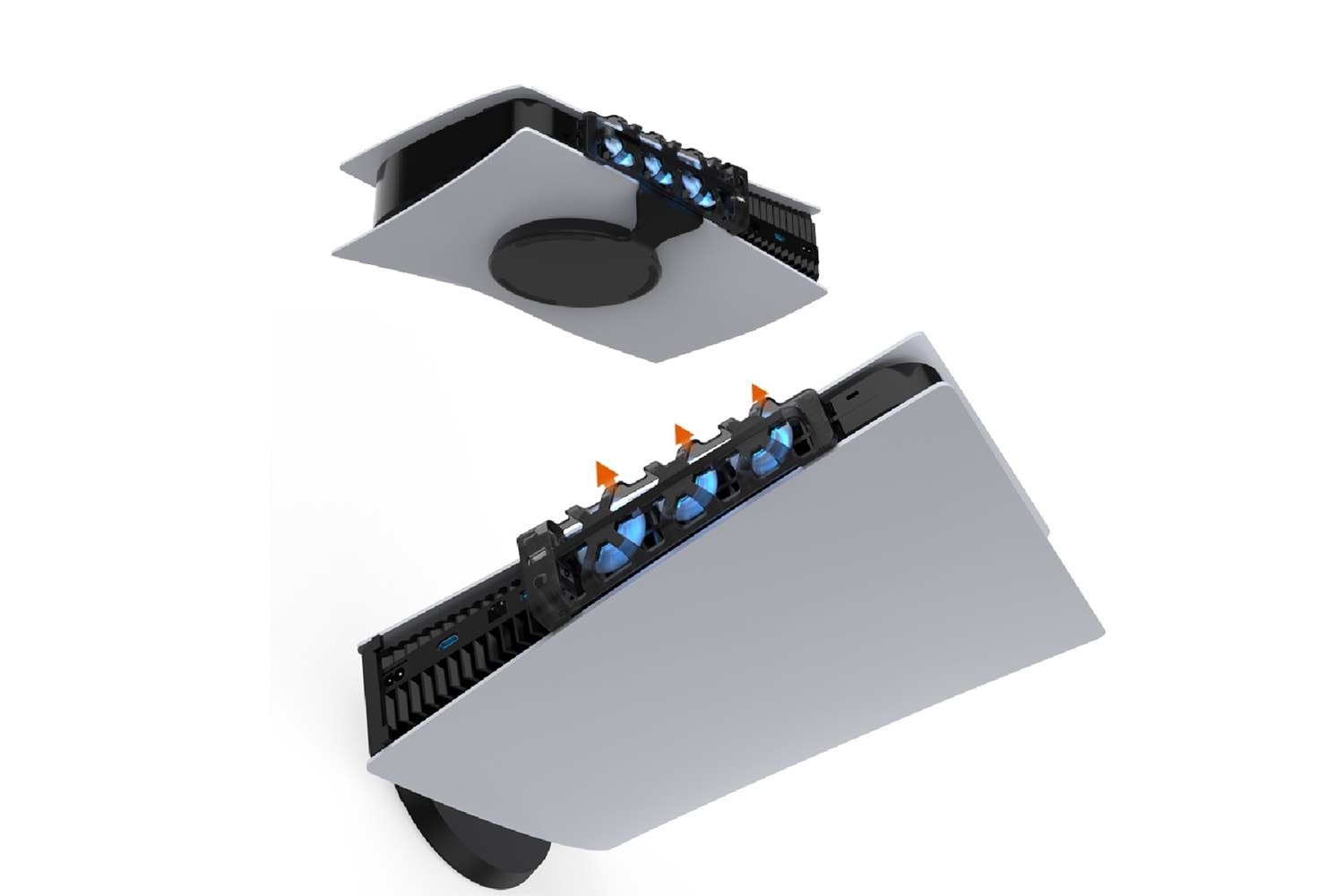 HEPU TP5-1523E PS5 Soğutma Fanı – Yüksek Hava Akışı + Sessiz Fan + LED Işıklı