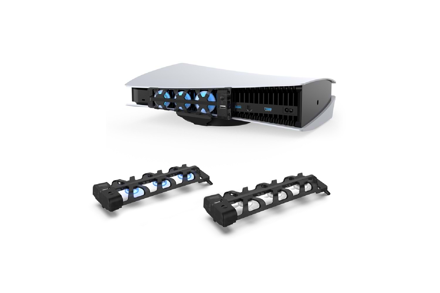 HEPU TP5-1523E PS5 Soğutma Fanı – Yüksek Hava Akışı + Sessiz Fan + LED Işıklı