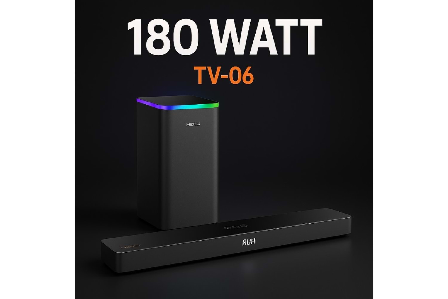HEPU HP-TV06 – 180W Soundbar + Subwoofer Ses Sistemi (80W Soundbar + 100W Subwoofer)