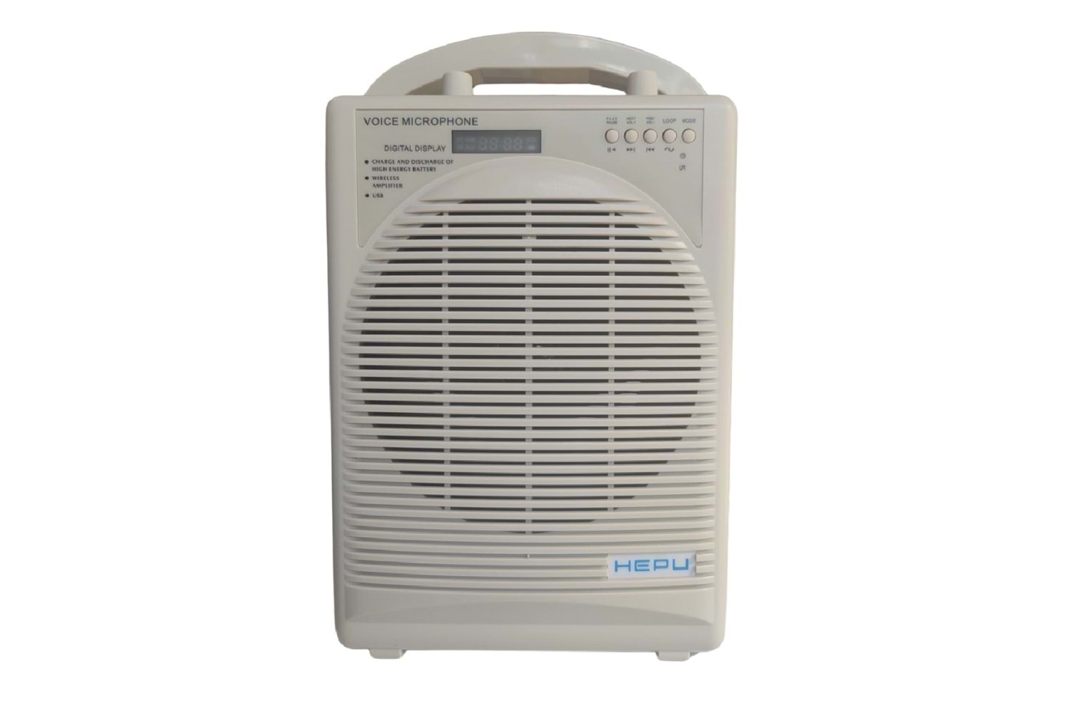 HEPU HP-M004 – 60W Şarjlı Mevlüt Anfi Seti (Kablosuz + Kablolu Mikrofonlu)