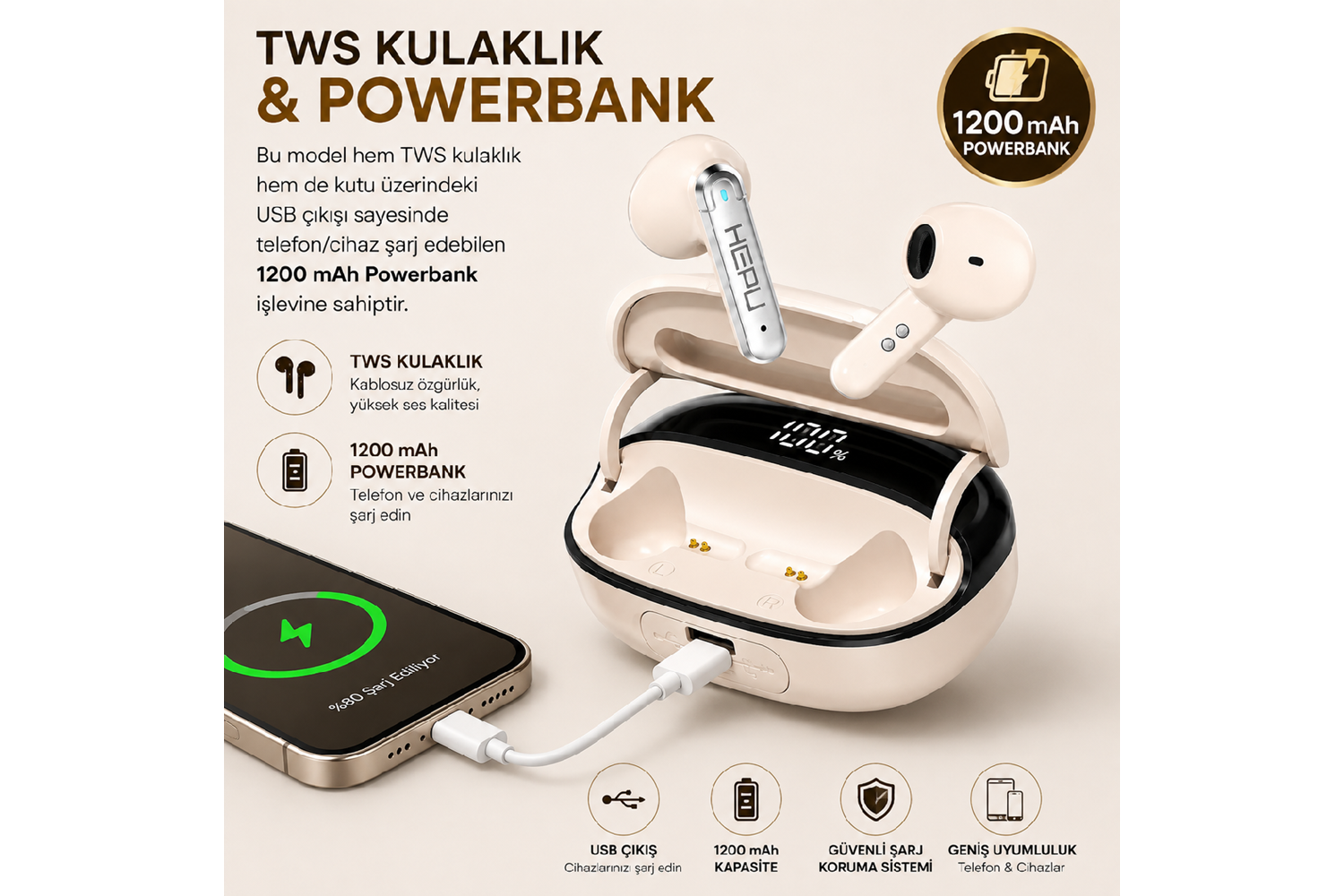 HEPU BLUETOOTH KULAKLIK HP-675