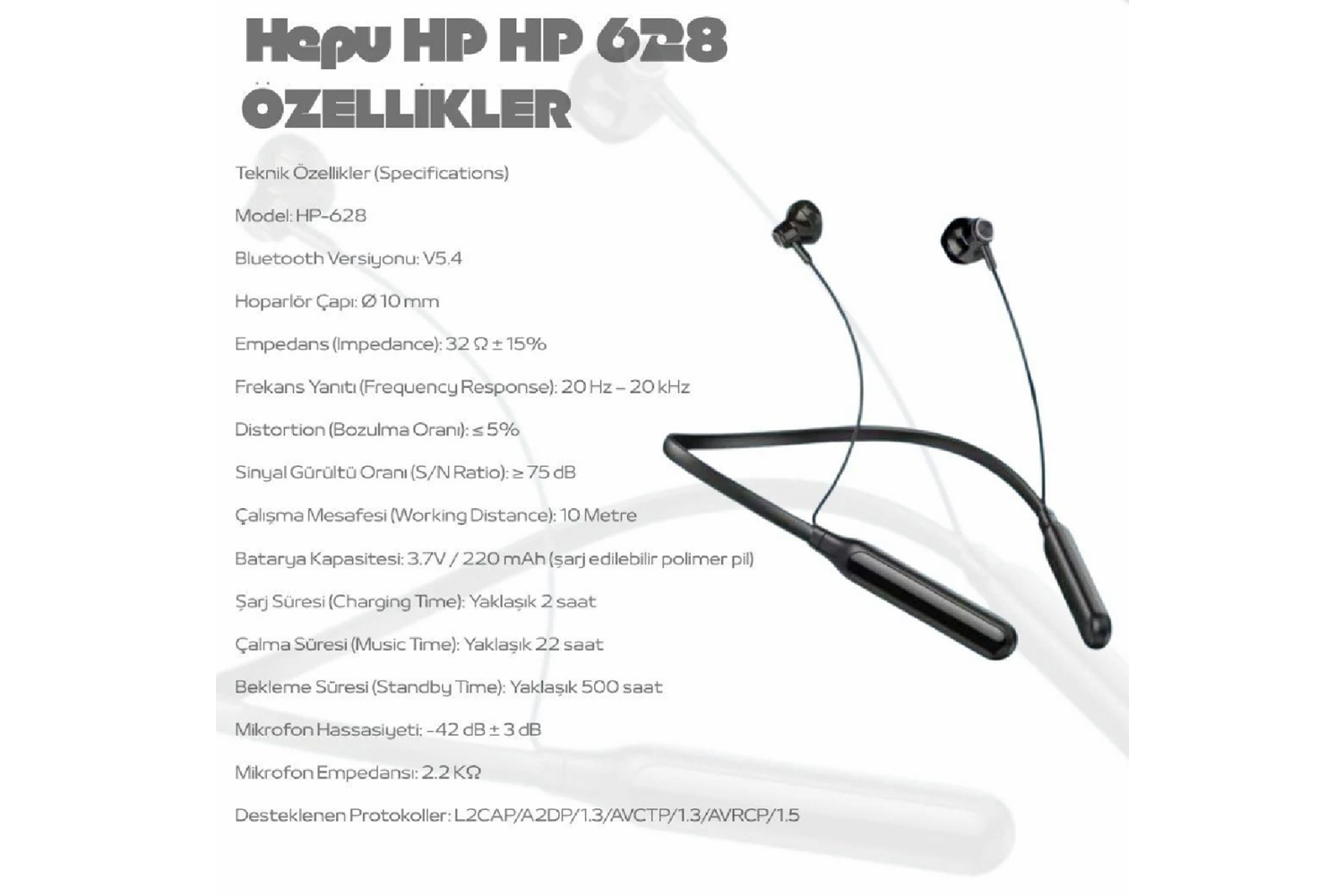 HEPU BLUETOOTH KULAKLIK HP-628