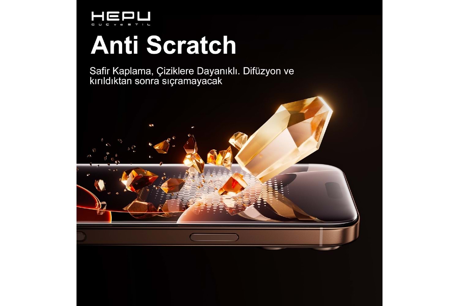 HEPU ARMOR Series Privacy Cam Ekran Koruyucu – iPhone 13 Pro Max Uyumlu