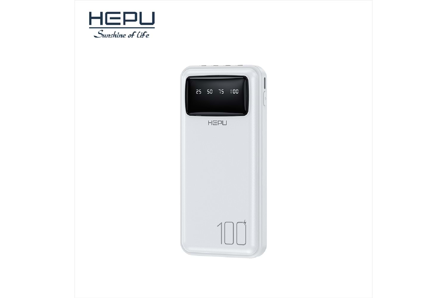 HEPU HP-986 Powerbank – 10.000 mAh, Dahili Çoklu Kablolu, Dijital Göstergeli