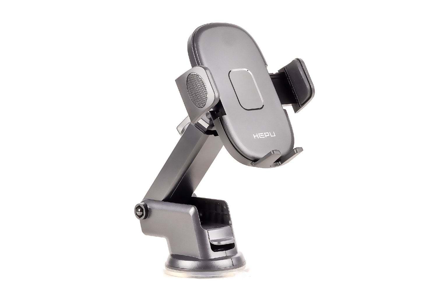 HEPU HP-A31 Uzatılabilir Kollu Araç İçi Telefon Tutucu – Ayarlanabilir Kıskaçlı, Güçlü Vantuz Taban (Cam & Torpido Uyumlu)