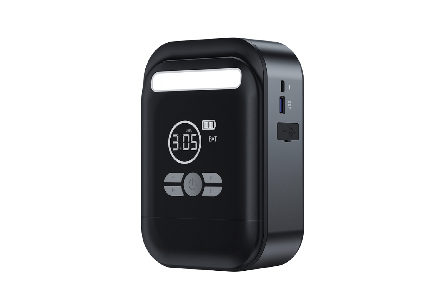 HEPU HP-M02 Çok Fonksiyonlu Jump Starter – 10000mAh, Dijital Ekran, Powerbank + Fener