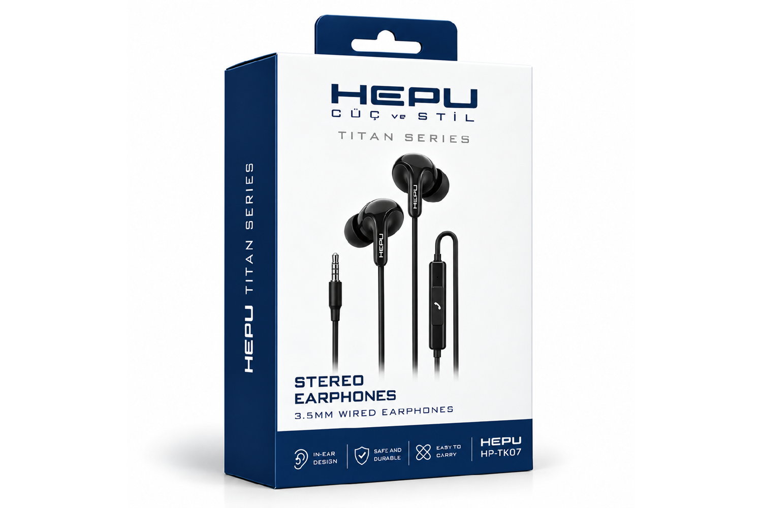 HEPU HP-TK07 Titan Series 3.5 mm Kablolu Kulaklık – Mikrofonlu, Stereo Ses