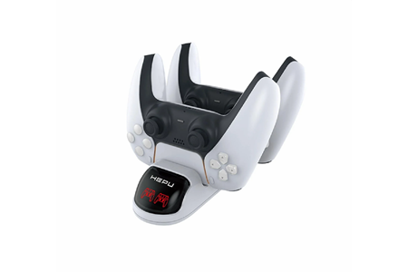 HEPU TP5-0506B PS5 DualSense Çiftli Şarj Standı – LED Ekran Göstergeli + Hızlı Şarj + Type-C Giriş