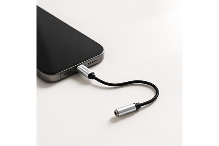 HEPU HP-19 iOS AUX Dönüştürücü – Lightning Girişli iPhone & iPad için Ses Adaptörü (30 cm)