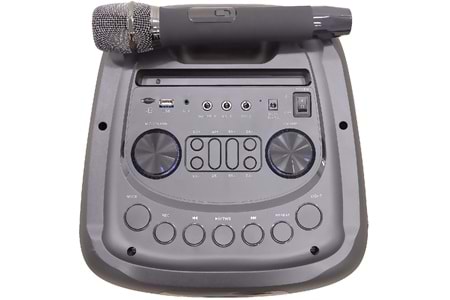 HEPU HP 939 Taşınabilir Şarjlı Bluetooth Hoparlör 80 w Rms 2*8 inc Woofer Extra Bass Karaoke Mikrafon