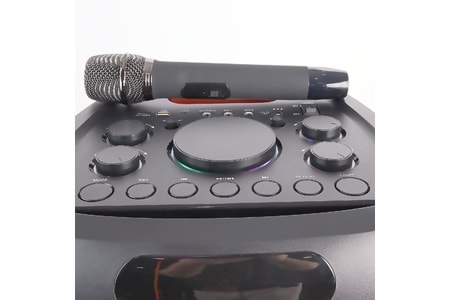 HEPU HP 940 Taşınabilir Şarjlı Bluetooth Hoparlör 80 w Rms 2*10 İnc Woofer Extra Bass Karaoke Mikrafon