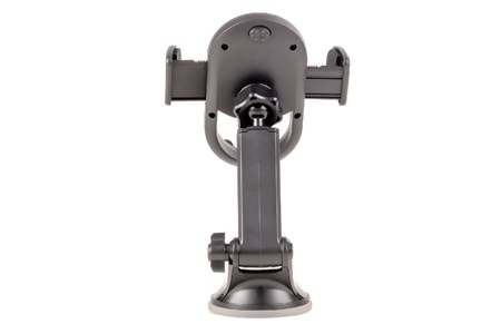 HEPU HP-A02 Cam Tipi Telefon Tutucu – Yuvarlak Gövde + Ayarlanabilir Kol + Güçlü Vantuz