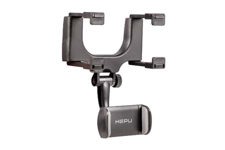 HEPU HP-A16 Dikiz Aynasına Takılan Araç İçi Telefon Tutucu – 360° Ayarlı + Yaylı Kavrama