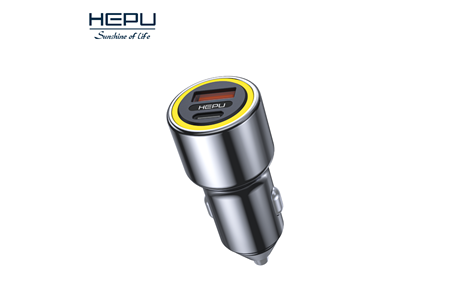 HEPU HP-782 48W Hızlı Araç Şarjı – Type-C & USB Çıkışlı Metal Gövde