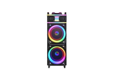 Hepu Hp 928 Taşınabilir Şarjlı Bluetooth Parti Hoparlörü 100 w 2*12 Extra Bass Karaoke Mikrafon