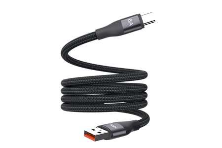 HEPU HP-503 Type-C to Type-C Kablo – 6A Hızlı Şarj, Örgülü Dayanıklı Tasarım (1 Metre)