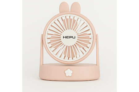 HEPU HP-F09 USB Şarjlı Sessiz Masaüstü Mini Fan