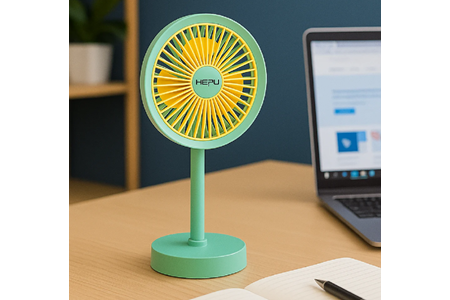 HEPU HP-F26 USB Şarjlı Sessiz Masaüstü Mini Fan