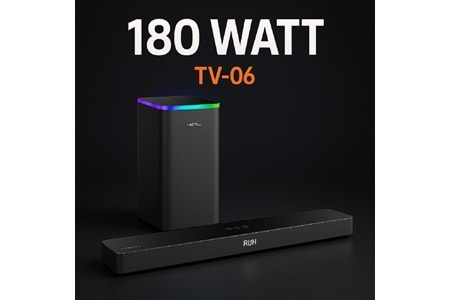 HEPU HP-TV06 – 180W Soundbar + Subwoofer Ses Sistemi (80W Soundbar + 100W Subwoofer)
