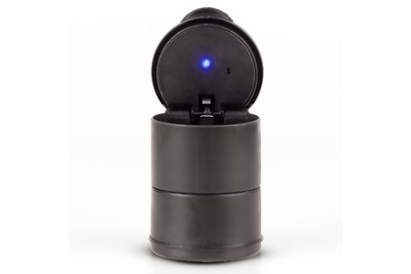 HEPU HP-77 Oto Araç Içi Mavi Led Işıklı Küllük Araba Kül Tablası