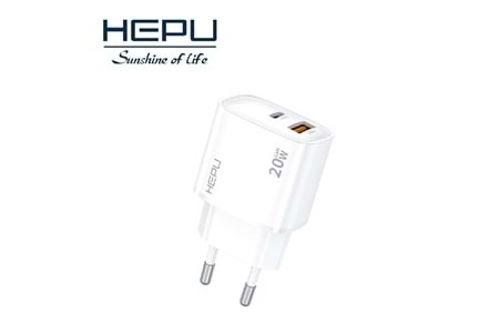 HEPU HP-C29 20W GaN Hızlı Şarj Adaptörü – Type-C Kablo Dahildir
