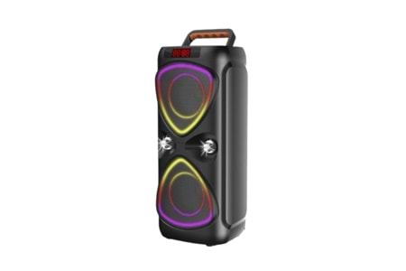 HEPU HP-116 Taşınabilir Bluetooth Hoparlör – 2×4” Hoparlör, 15W Güç, RGB Işık, TWS Destekli