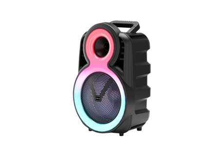 HEPU HP-115 Partybox Bluetooth Hoparlör – 8” Hoparlör, 20W Güç, RGB Işık, TWS Destekli