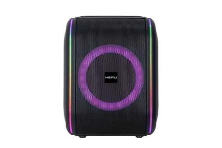 HEPU HP-988 Titan Series Taşınabilir Bluetooth Hoparlör – 8” Hoparlör, RMS 30W, Extra Bass, TWS Destekli