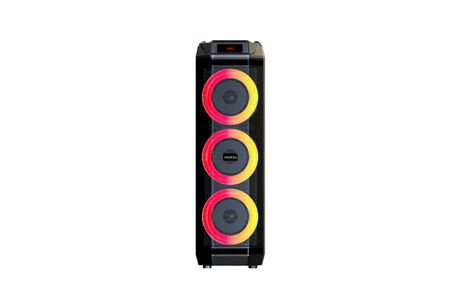 HEPU HP-982 Partybox Bluetooth Hoparlör – 3×8” Hoparlör, 30W Güç, RGB Işık, TWS Destekli