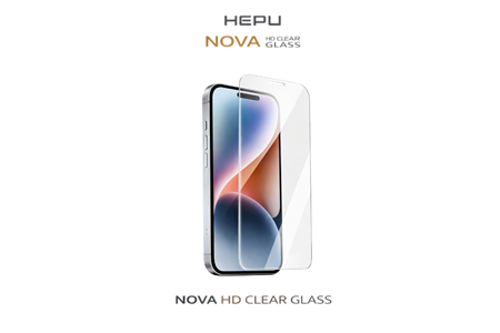 HEPU NOVA HD Clear Temperli Cam Ekran Koruyucu – iPhone 15 Pro Max Uyumlu