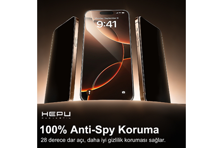 HEPU TITAN Privacy Cam Ekran Koruyucu – iPhone 15 Pro Uyumlu
