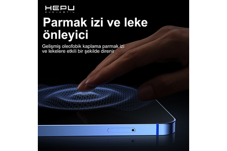 HEPU TITAN Privacy Cam Ekran Koruyucu – iPhone 16 Pro / 17 Uyumlu