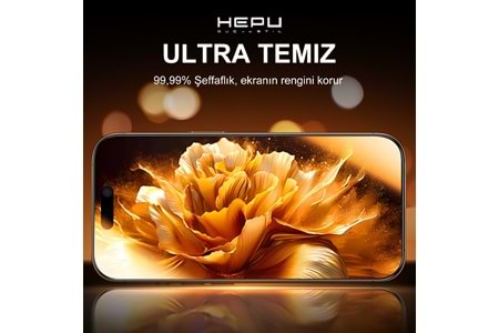 HEPU ARMOR Series Clear HD Cam Ekran Koruyucu – iPhone 17 Pro Uyumlu