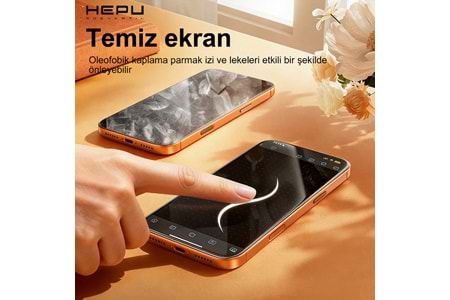 HEPU ARMOR Series Clear HD Cam Ekran Koruyucu – iPhone 17 Pro Uyumlu