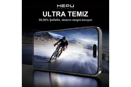 HEPU ARMOR Series Privacy Cam Ekran Koruyucu – iPhone 16 Pro Max Uyumlu