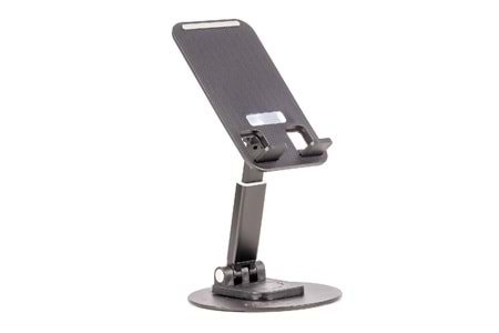 HEPU HP-A10 Masaüstü Metal Telefon Standı – Ayarlanabilir, Katlanabilir, Kaymaz Tabanlı