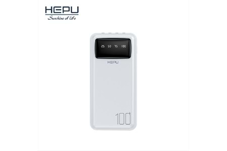 HEPU HP-986 Powerbank – 10.000 mAh, Dahili Çoklu Kablolu, Dijital Göstergeli