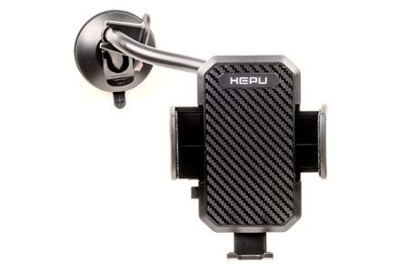 HEPU HP-A06 Uzun Cam Mesafeli Araçlar İçin Esnek Kollu Vakumlu Telefon Tutucu