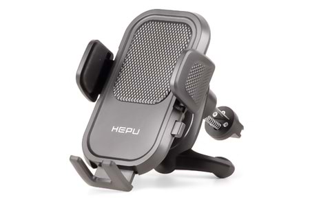 HEPU HP-A14 Havalandırma Tipi Araç Telefon Tutucu – Otomatik Sıkıştırmalı, Güçlü Klipsli Tasarım